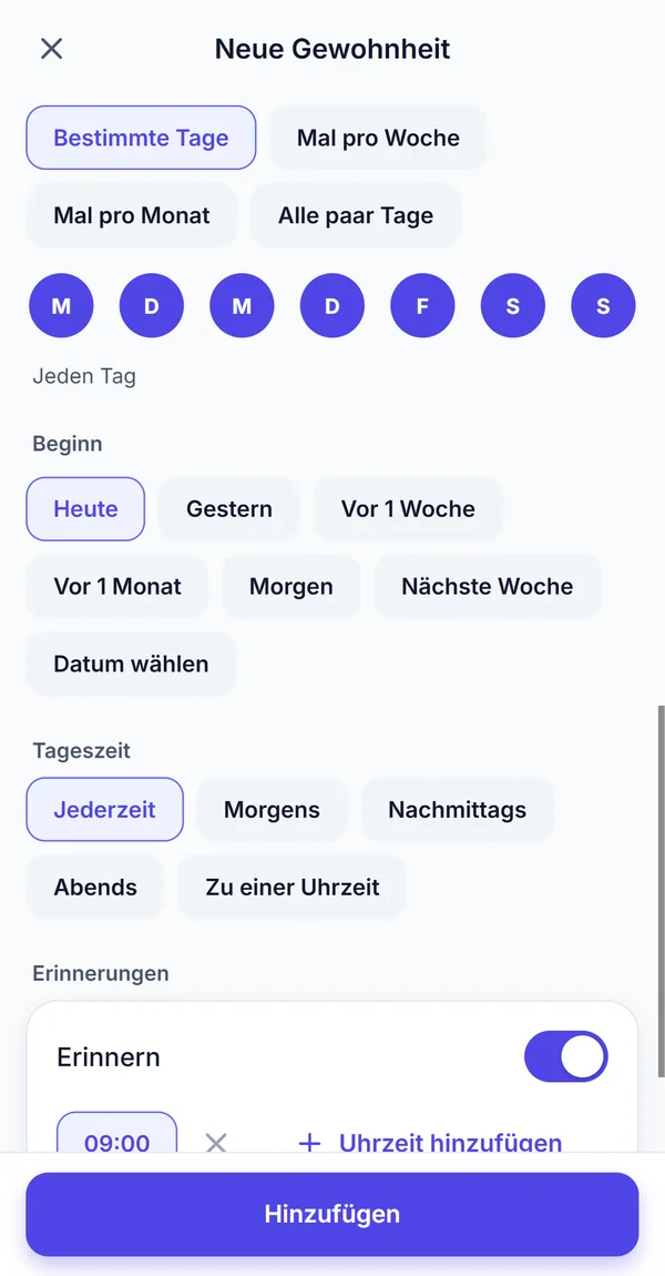 Erinnerungen bearbeiten