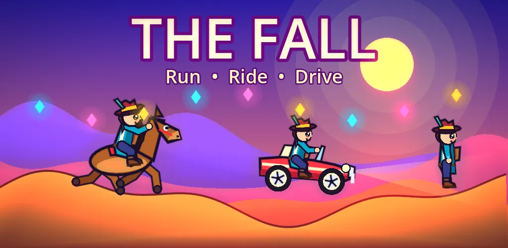 THE FALL: farbige 2D-Spielwelt mit Fahrzeugen